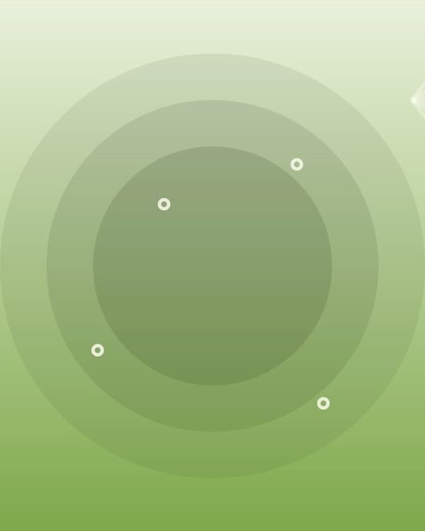 Symbolic illustration representing eudaimonia, with a growing plant motif and the arc of a complete life