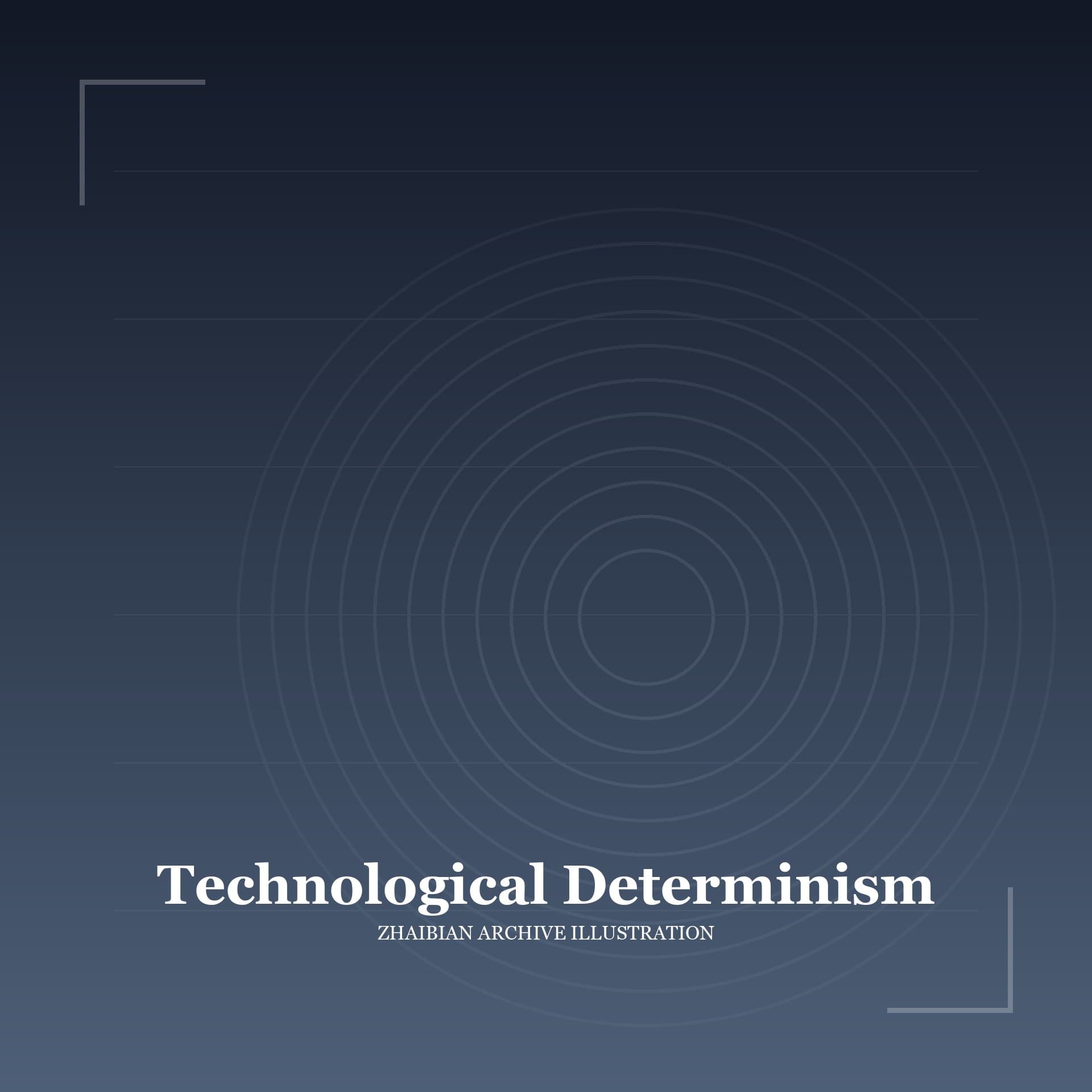 Symbolic illustration of Technological Determinism