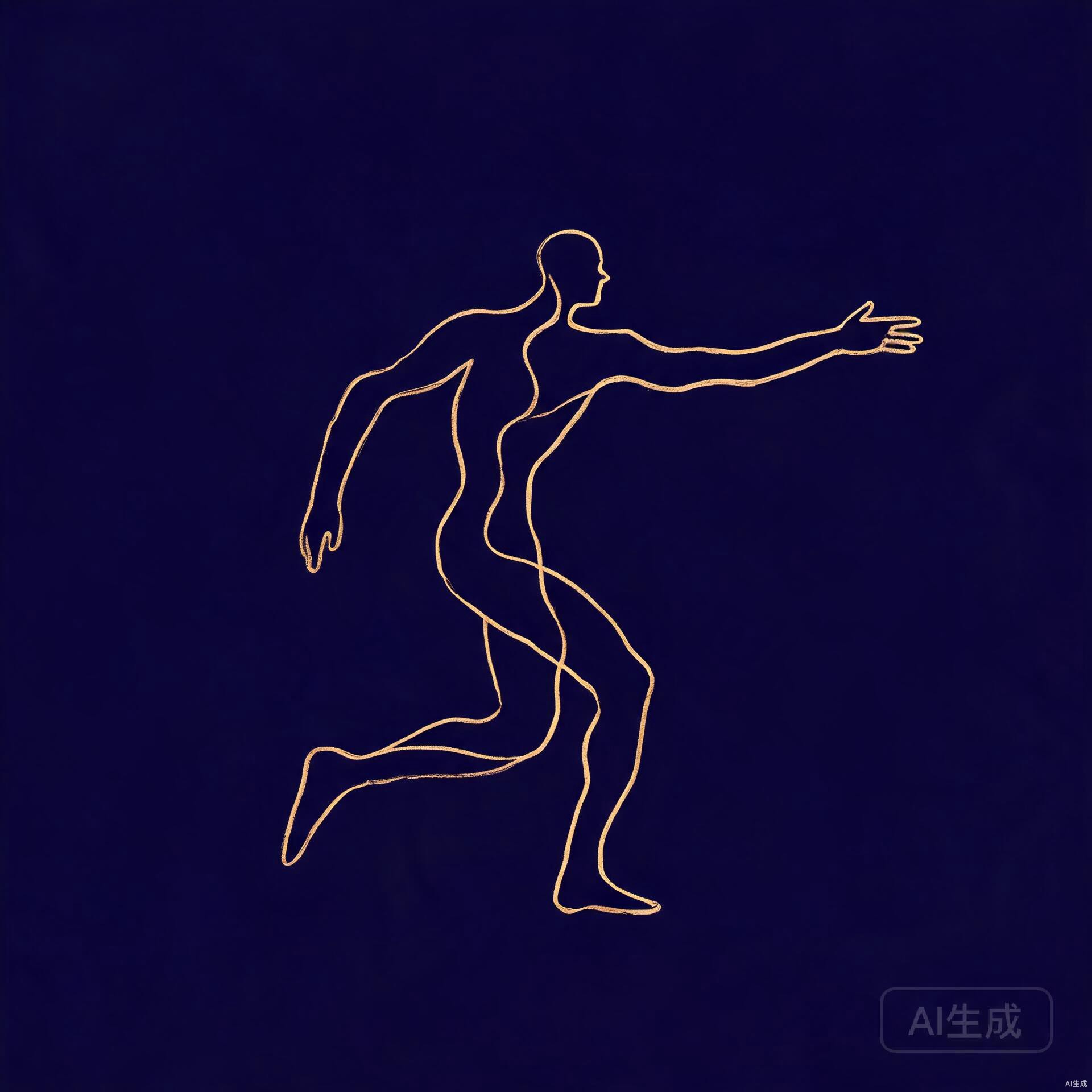 Symbolic illustration of philosophy of action, intentional movement and agency